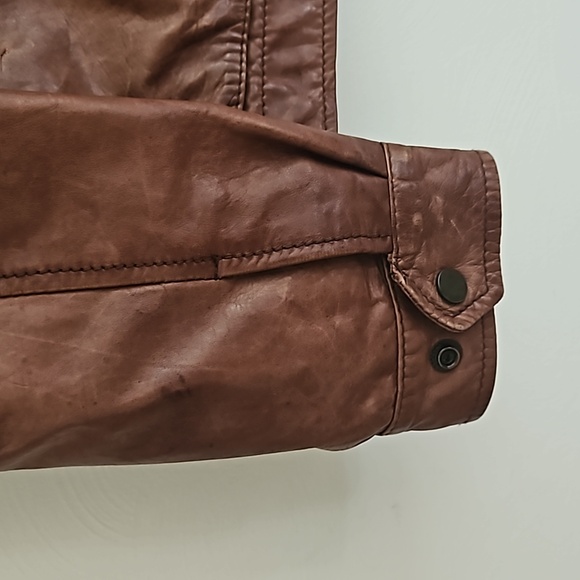 Eddie Bauer Lamb Leather Field Jacket M - Picture 4 of 9